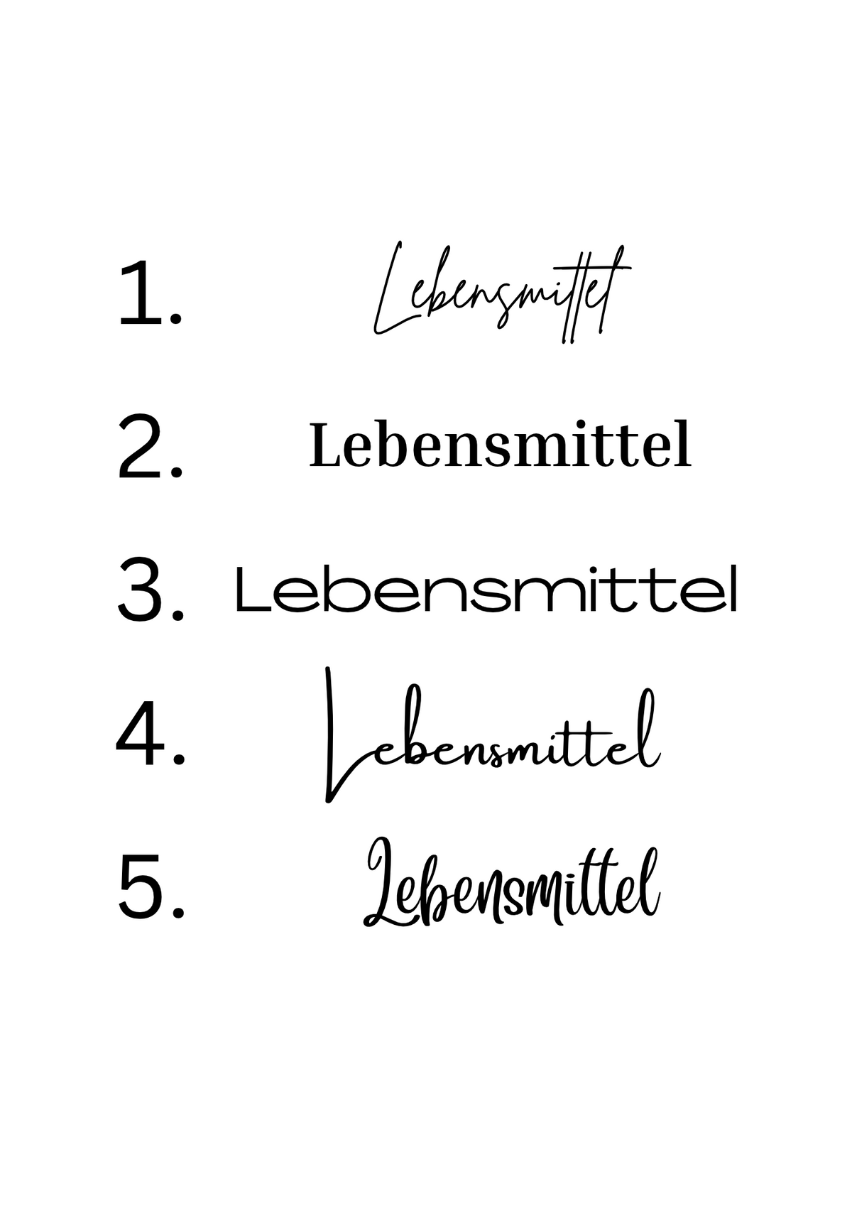 Schriftzüge für A6 & A7 Umschläge (Gold)