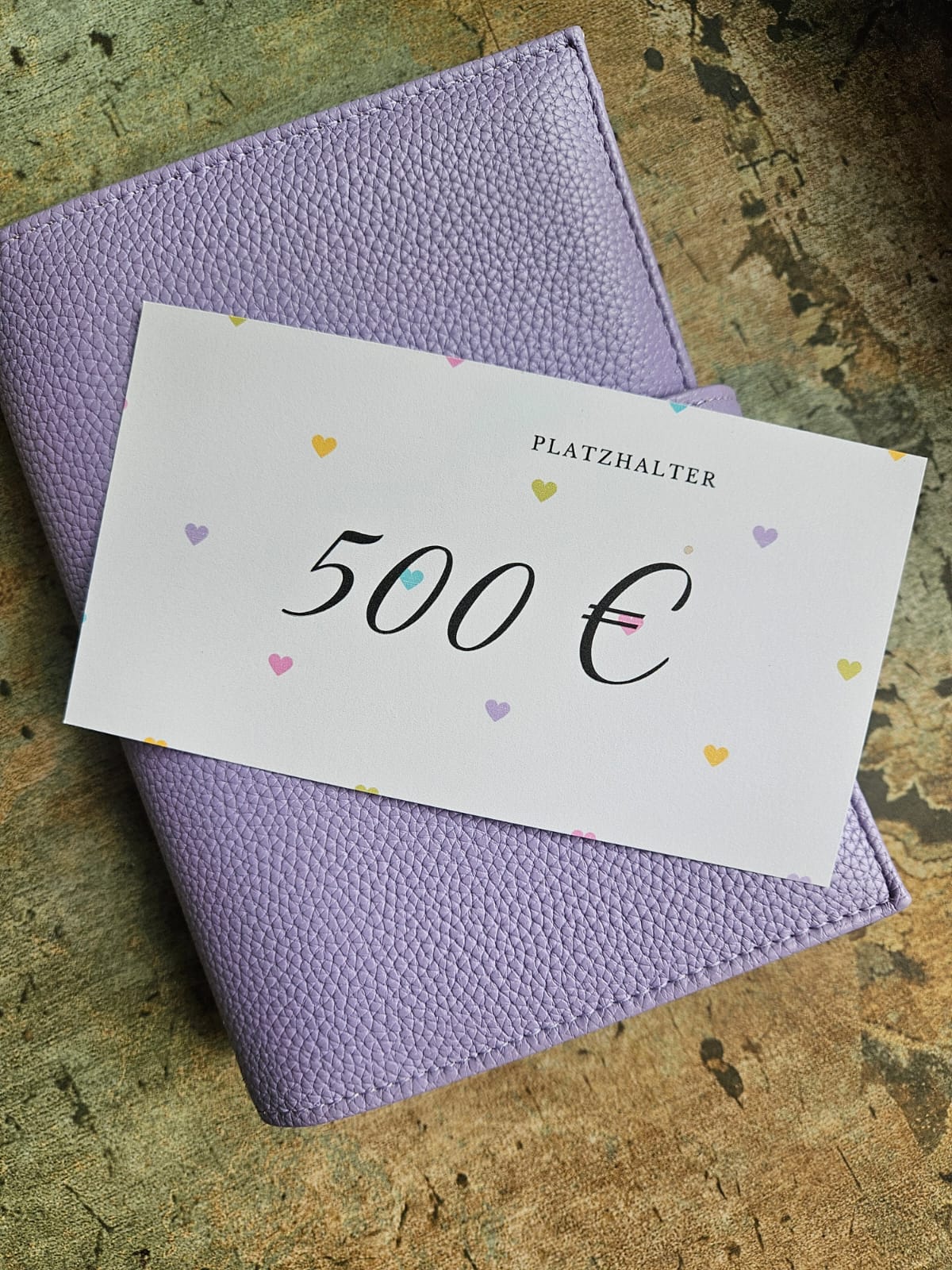 Platzhalter 100-1000 Euro - passend für den A6 Umschlag