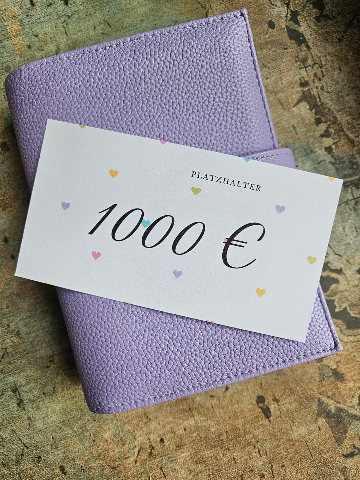 Platzhalter 100-1000 Euro - passend für den A6 Umschlag