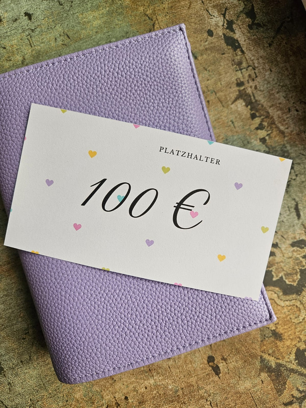 Platzhalter 100-1000 Euro - passend für den A6 Umschlag
