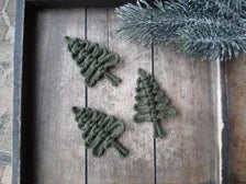 Tannenbaum Geschenke Anhänger Weihnachten // Tannenbaum Makramee