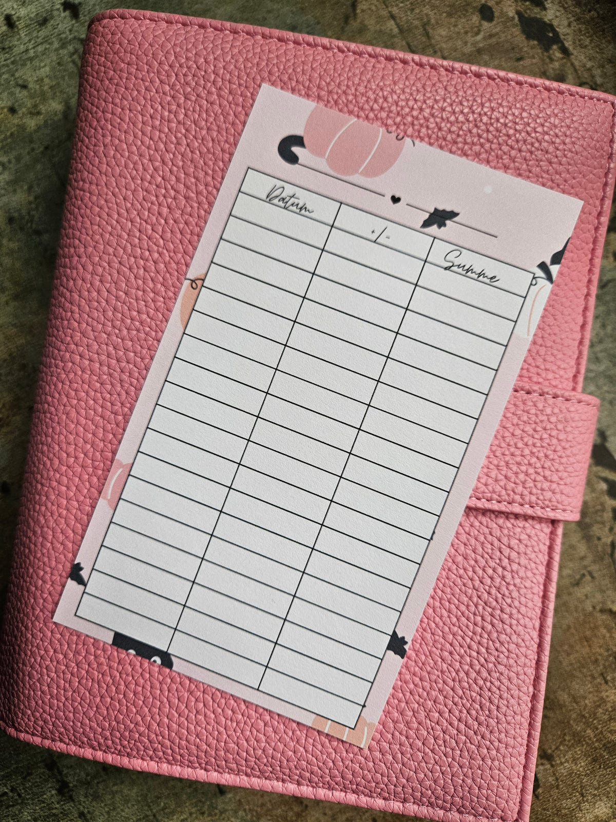 Budgettracker/Budgetsheets A6 - verschiede Varianten