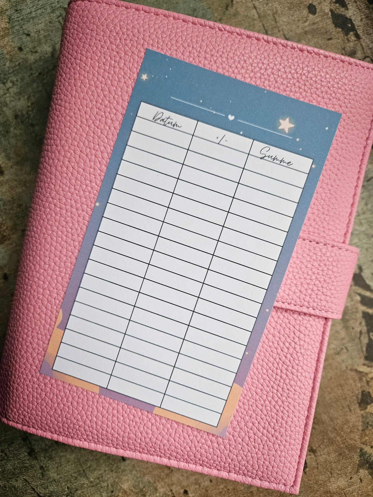 Budgettracker/Budgetsheets A6 - verschiede Varianten