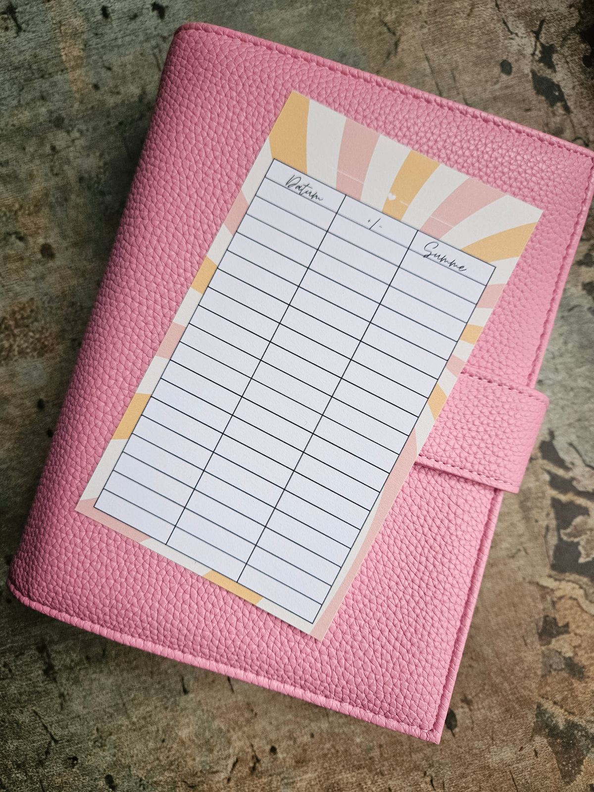 Budgettracker/Budgetsheets A6 - verschiede Varianten