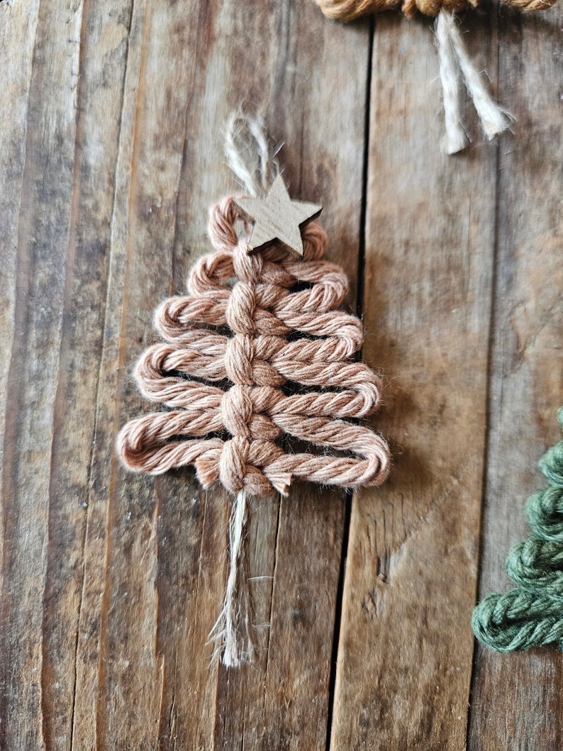 Tannenbaum Geschenke Anhänger mit Holzstern
