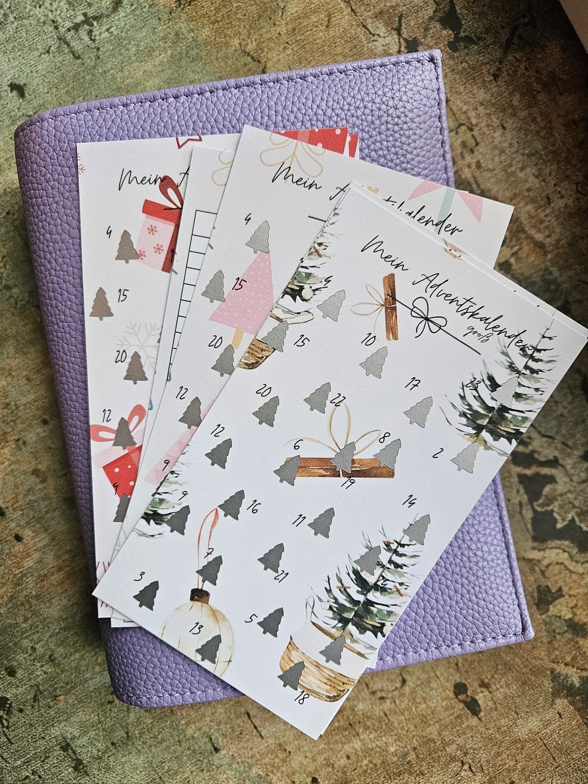 Rubbel Adventskalender 50 Euro & 100 Euro- Weihnachts/Adventskalender Sparchallenge,