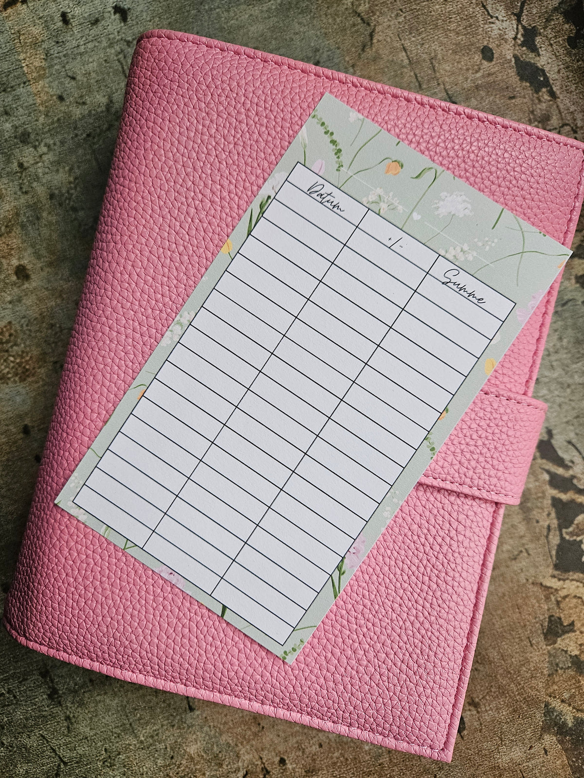 Budgettracker/Budgetsheets A6 - verschiede Varianten