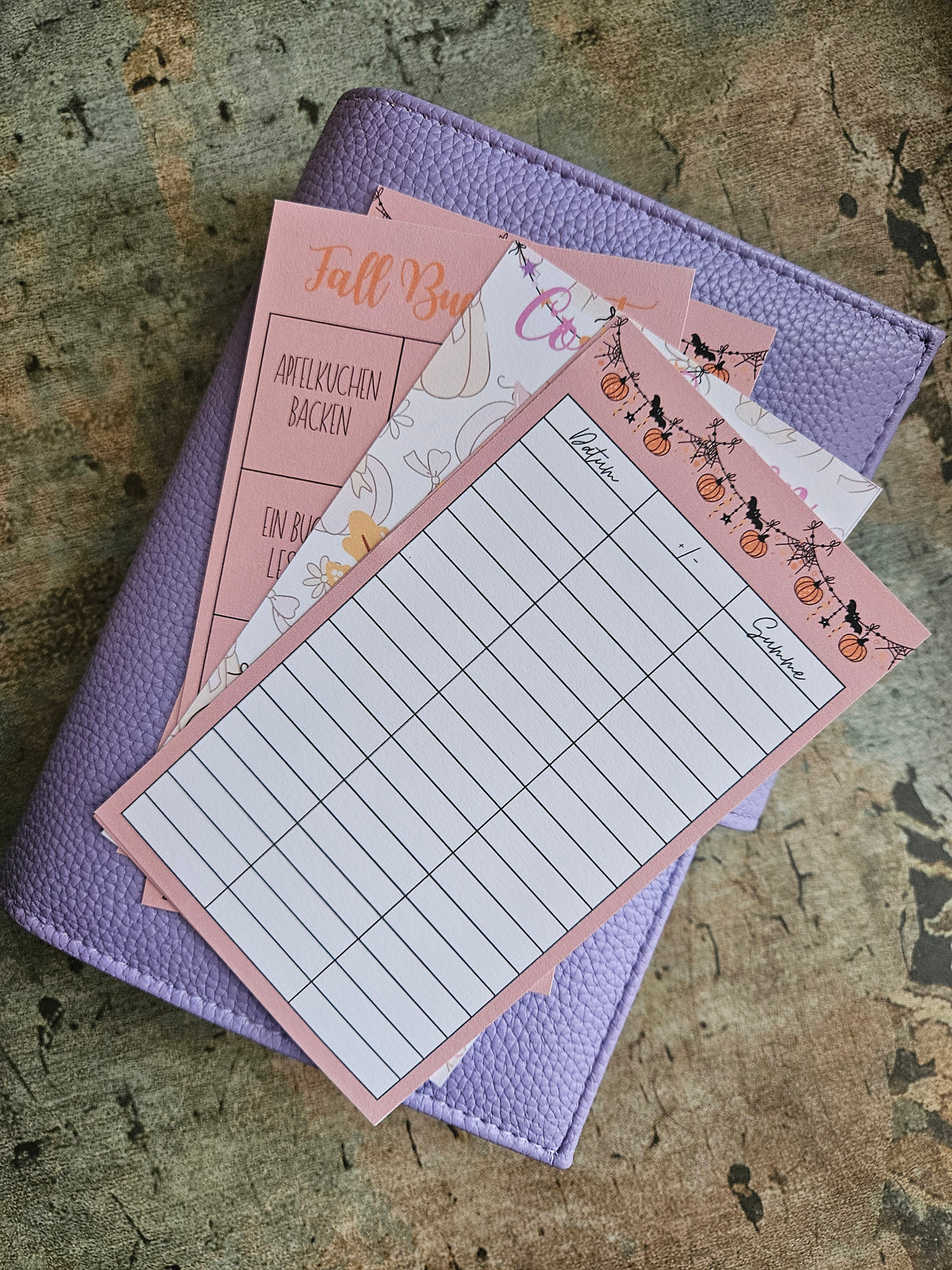 Jahreszeiten Sparbundle ~ passend für den A6 Umschlag, Rubbelsparchallenge