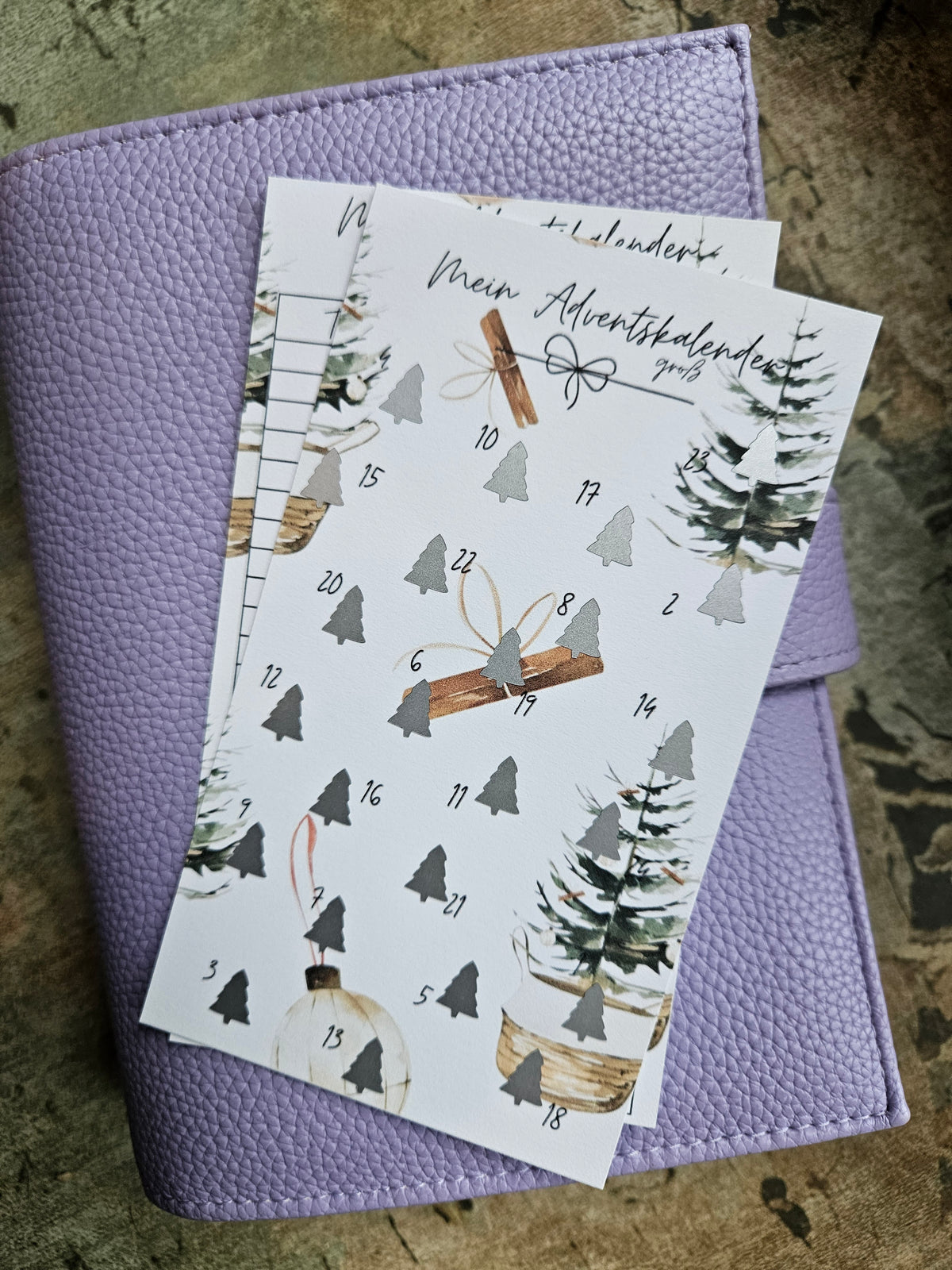Rubbel Adventskalender 50 Euro & 100 Euro- Weihnachts/Adventskalender Sparchallenge,